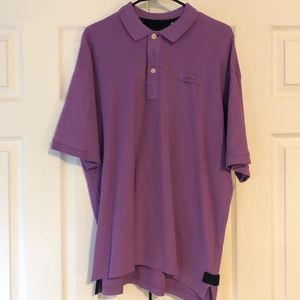 Men’ Large ORVIS Signature Polo- purple, like new